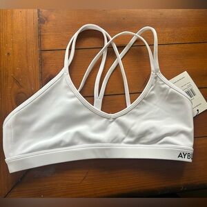 AYBL Women's White Sports Bra
